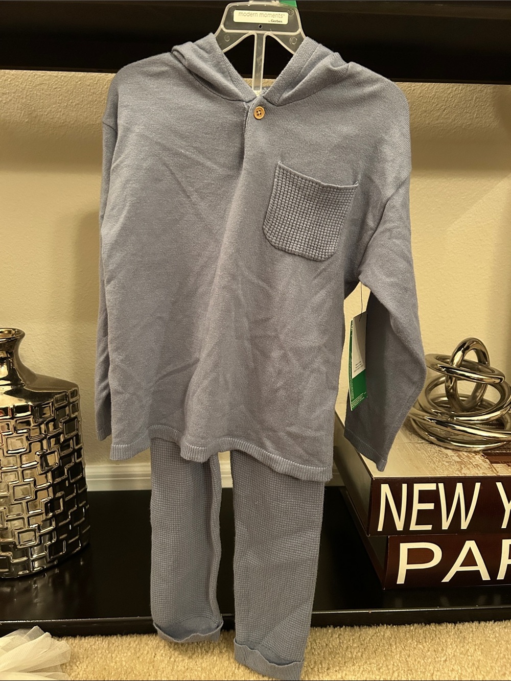 Kids Blue Hooded Set Size 5T NWT